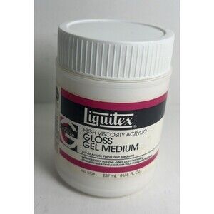 LIQUITEX High Viscosity Acrylic GLOSS GEL MEDIUM 8 fl. oz - UNOPENED